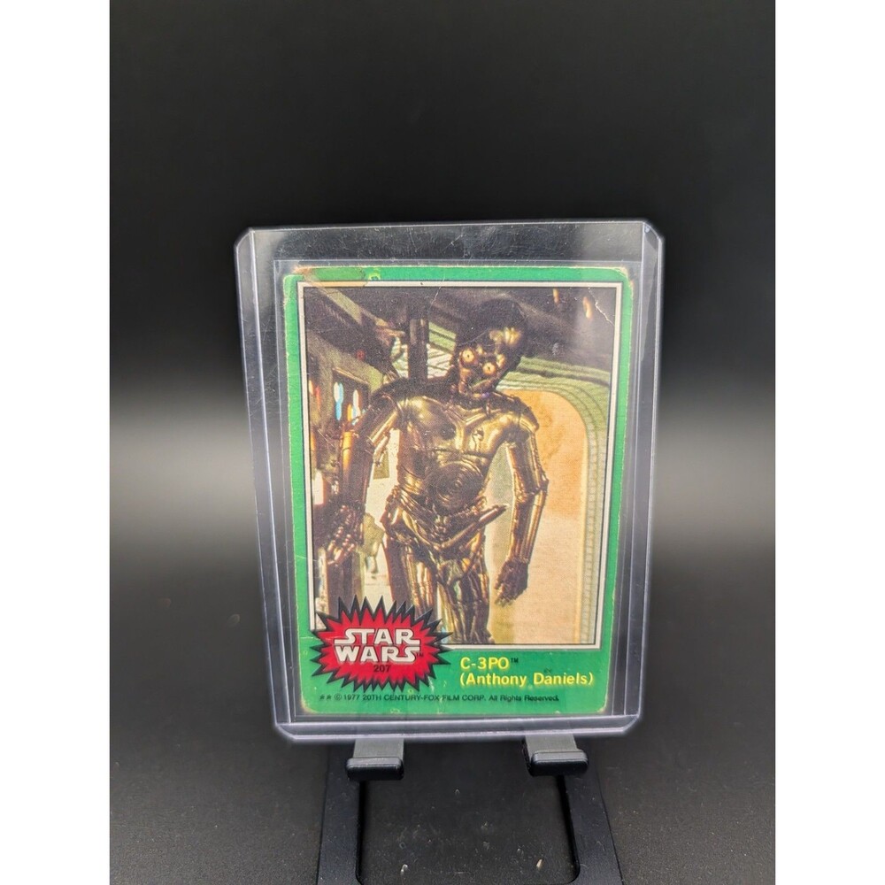 1977 Vintage Star Wars C-3PO Error Card #207 Topps Series